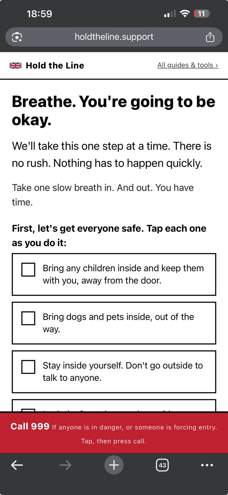 The bailiff app, step by step
